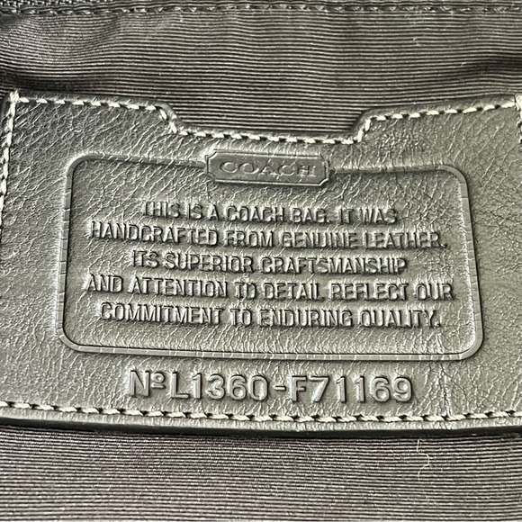 Coach Heritage Web Leather Weekend Tote Style F71169 - Picture 12 of 12